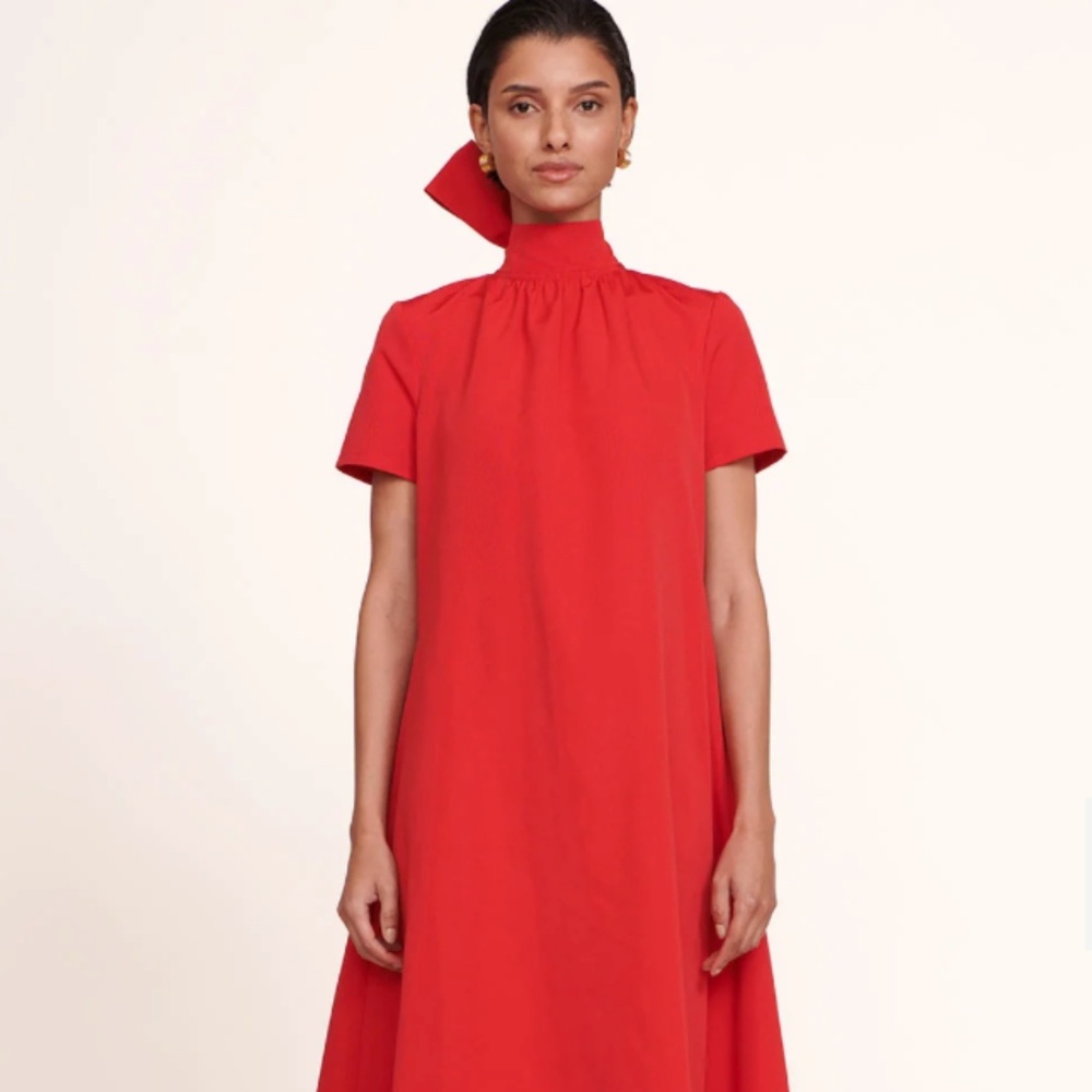 Staud Ilana Dress Poinsettia